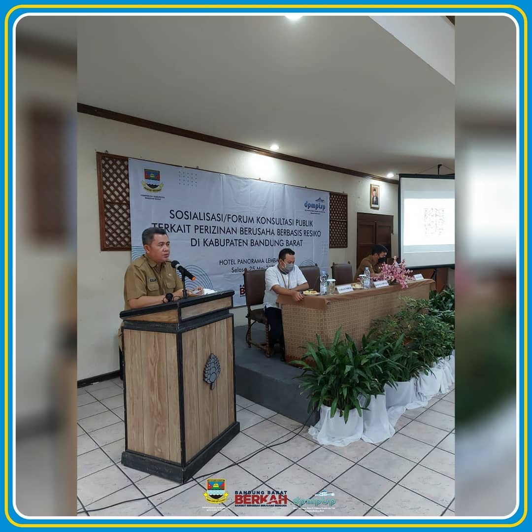 >Sosialisasi/Forum Konsultasi Publik Terkait Perizinan Berusaha Berbasis Risiko di Kabupaten Bandung Barat